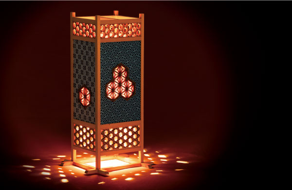 こぎん組子行燈