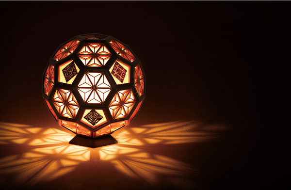 サッカーボール型照明