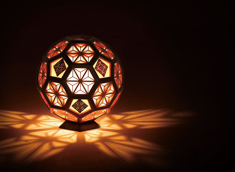 サッカーボール型照明